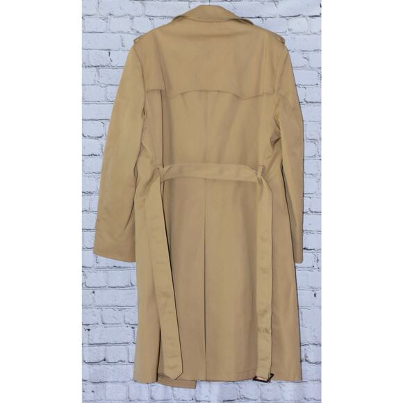 Double Breasted Lord & Taylor Trench Coat Nova Check Pattern Liner Sz 40 - Picture 7 of 8